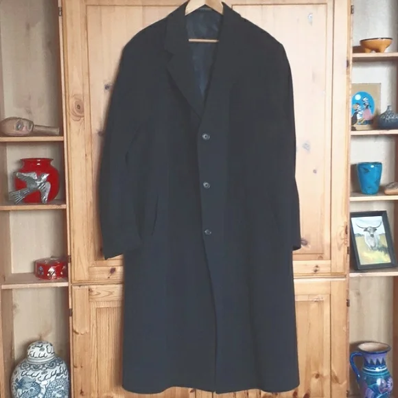 London Fog Wool Overcoat Size 44L Cut # Y1469 - Picture 12 of 12